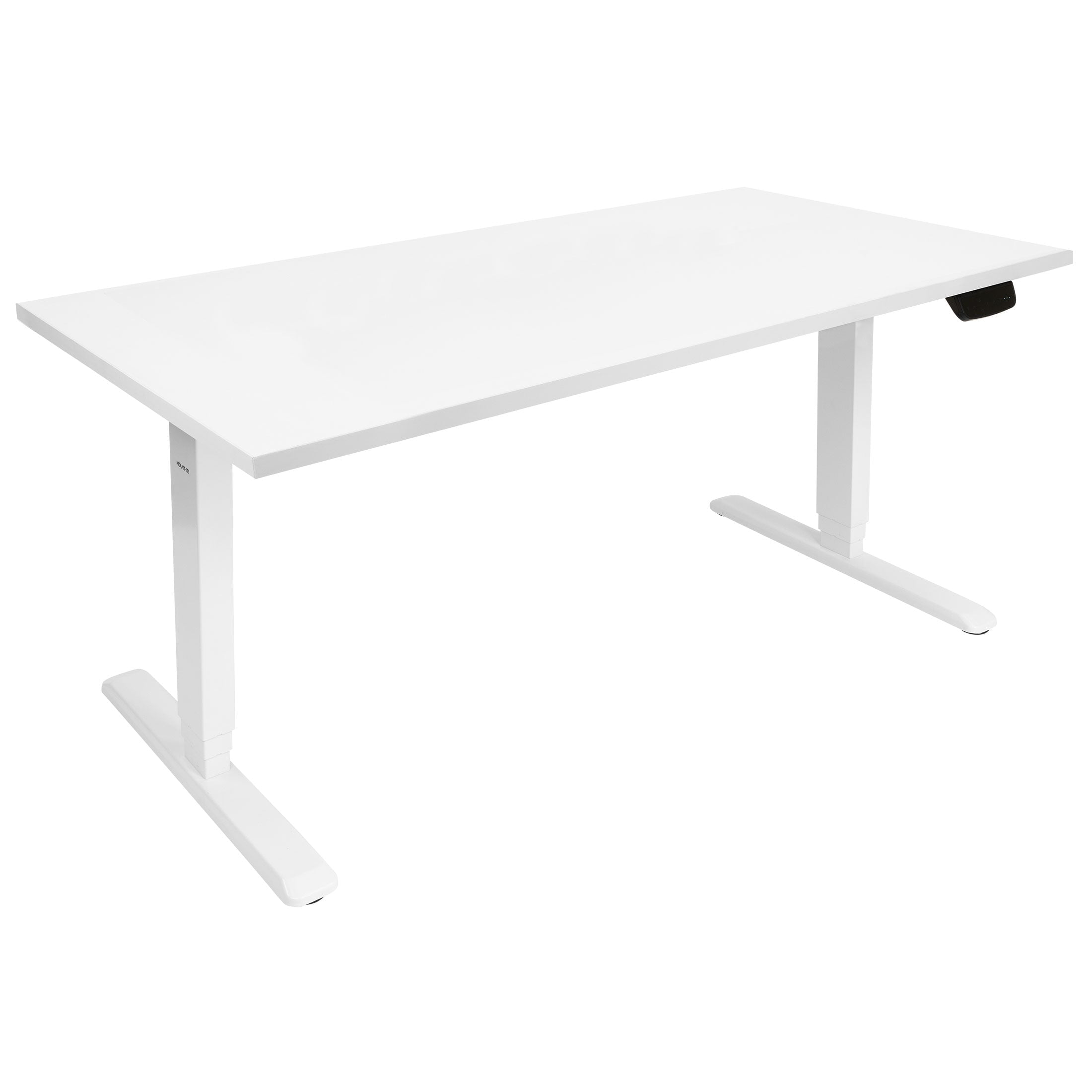 ElevatePro White Electric Adjustable Sit/Stand Desk with Touchscreen Control
