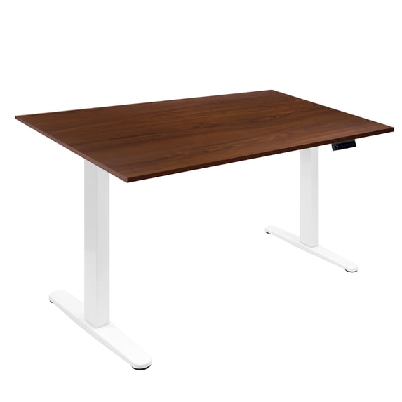 Mount-It! Electric Standing Desk White Frame with Extra-Wide 55" Desktop, Ergonomic