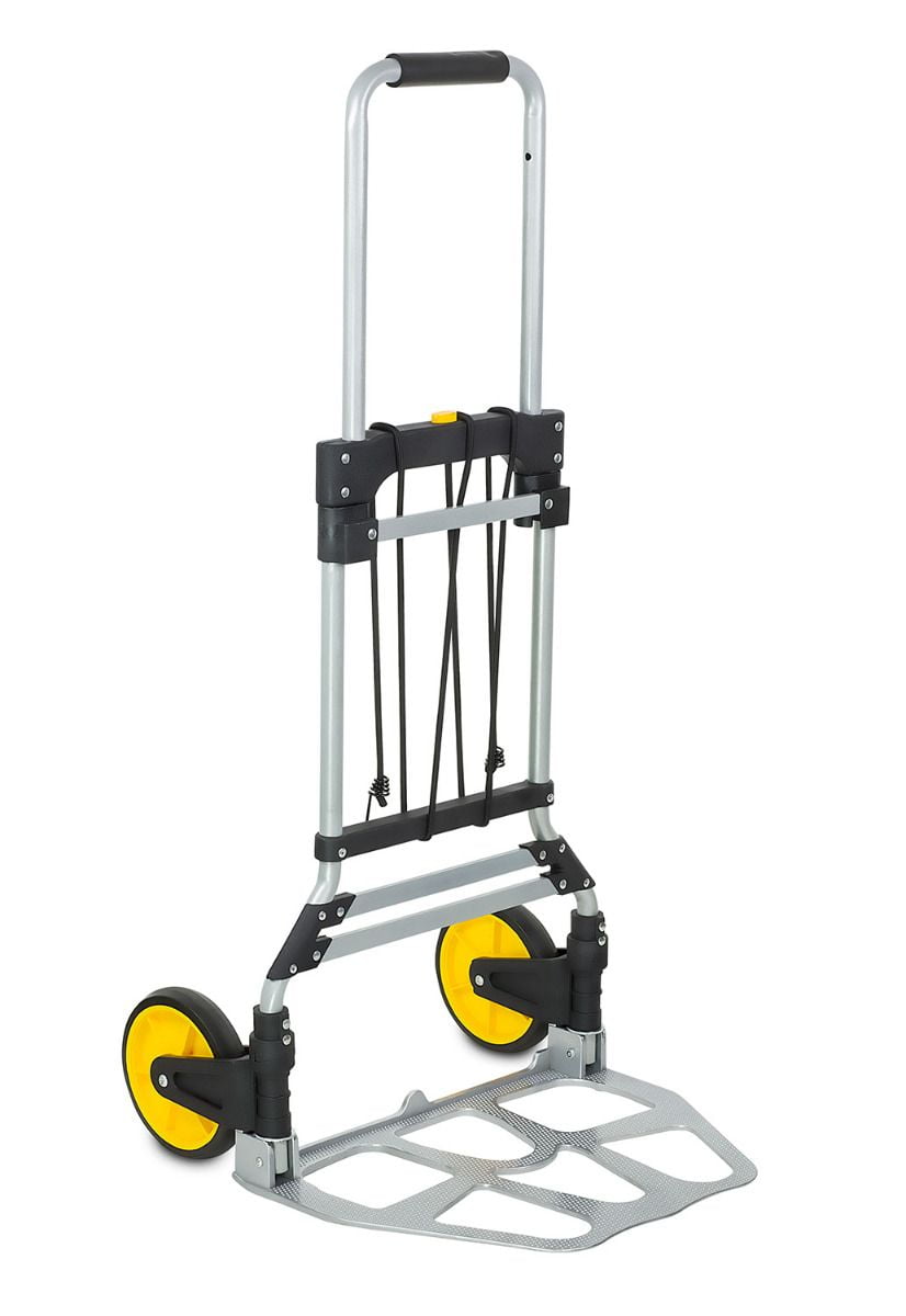 Heavy-Duty Folding Hand Truck with Telescoping Handle and Strap