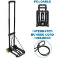 MountIt! Folding Luggage Cart and Dolly with Handle and Wheels Steel