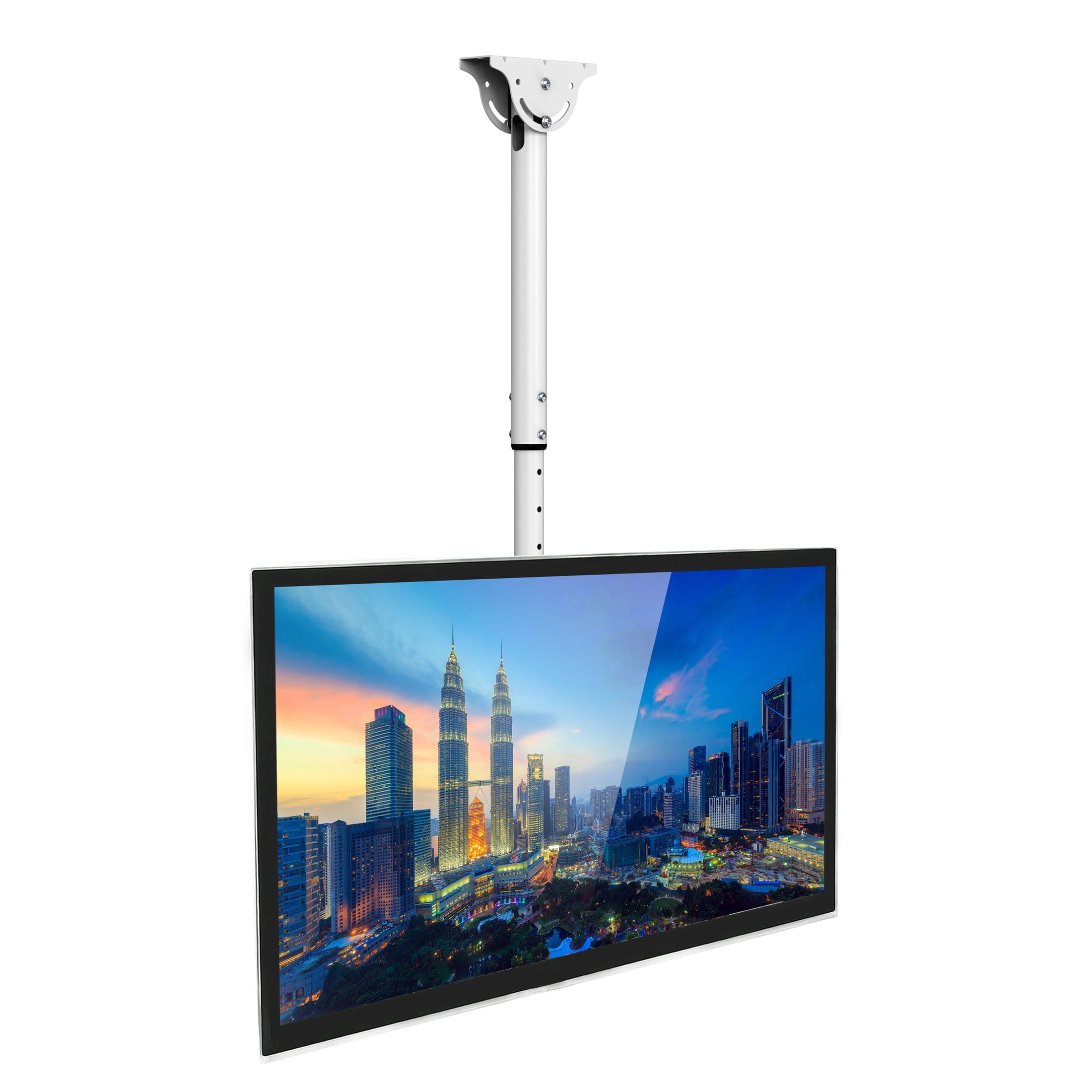 Mount-It! Full Motion Ceiling TV Mount, White, Fits 32" to 77" TVs, Capacity 110 lbs.