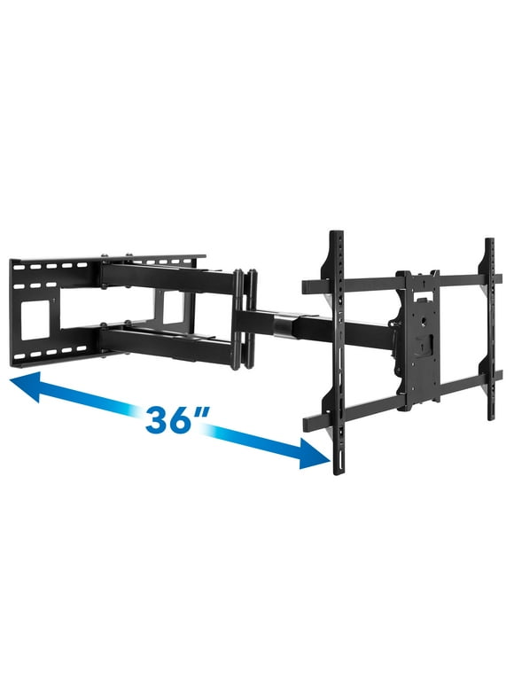 Mount-It! Full Motion Dual Arm TV Wall Mount with Extra Long 36" Extension , Fits 42" to 90" Tv's, Capacity 176 Lbs.