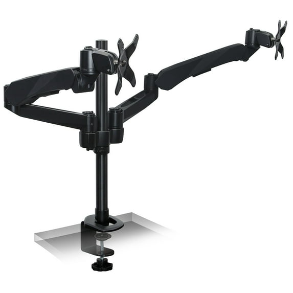 Mount-It! Full Motion Dual Monitor Mount, Spring Arm, Fits 13"-27" Monitor Sizes