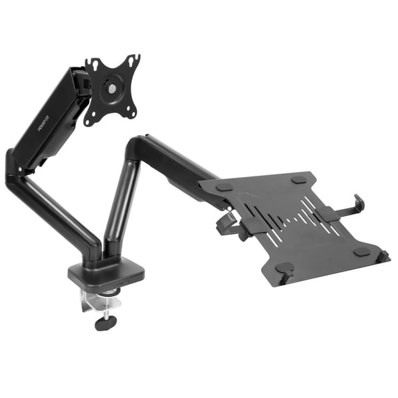 Mount-It! Full Motion Monitor and Laptop Stand | Fits 17"-27" Inch Screens