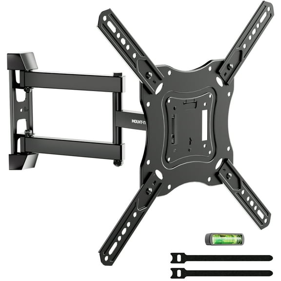 Mount-It! Full Motion TV Wall Mount with Swivel Arm for 23–55 Inch Flat Screen TVs Inch – HDMI Cable Included – Tilt, Swivel, Extend – VESA 400x400 – Wall Mount Bracket for 23, 24, 25, 26, 27, 28, 29
