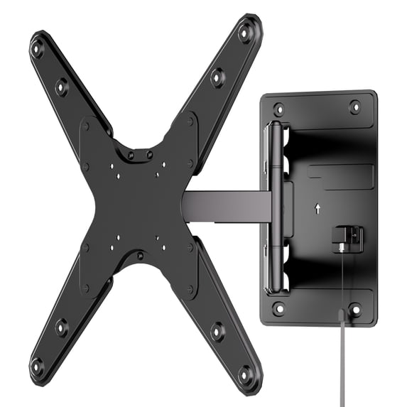 Mount-It! Full Motion TV Wall Mount, Perfect For RV's and Trailers, Fits 55" Screen, Retractable , Capacity 77 lbs.