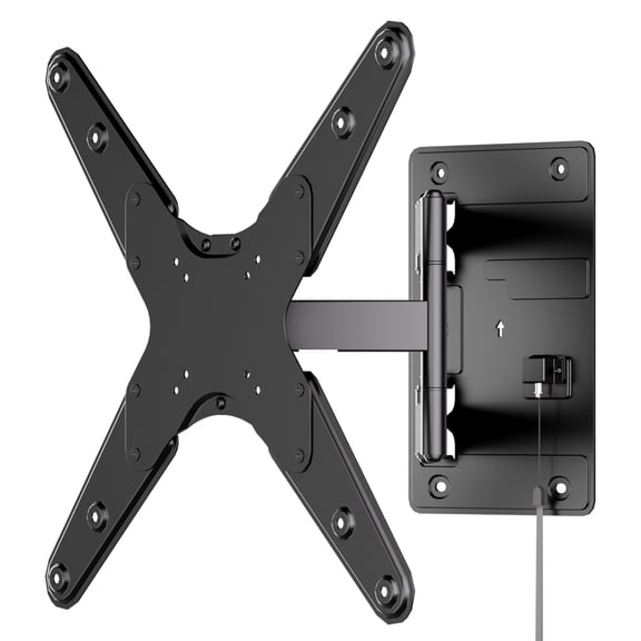 Mount-It! Full Motion TV Wall Mount, Perfect For RV's and Trailers, Fits 55" Screen, Retractable , Capacity 77 lbs.