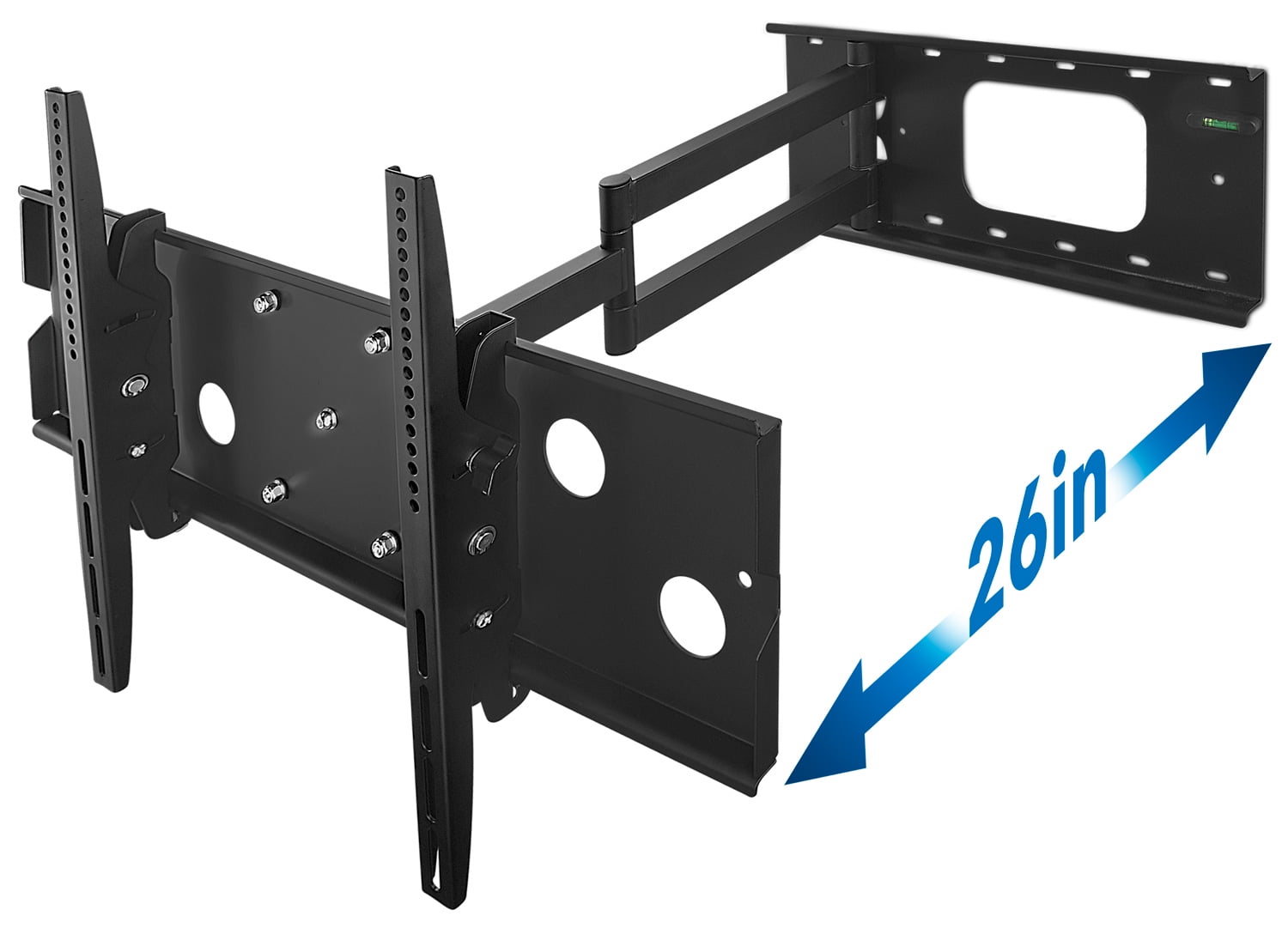 Mount-It! Full Motion Tv Wall Mount, Long Extension, Fits 55" to Max 70" Tv, Holds up to s220 lbs. Capacity