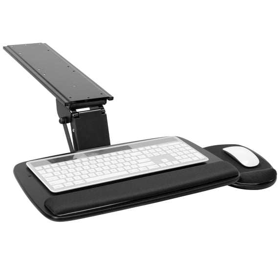 Mount-It! Full Motion Under Desk Keyboard Tray with Soft Gel Mouse Pad, Ergonomic