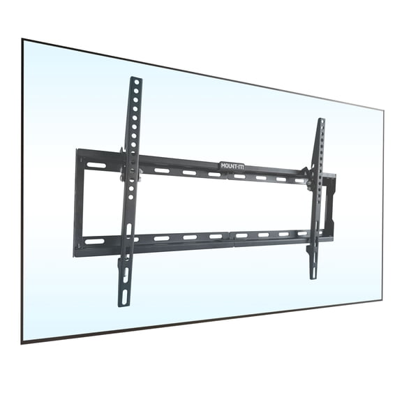 Mount-It! Tilting TV Mount | Fits 37"-80" Flat Screen TVs | Slim Wall Bracket