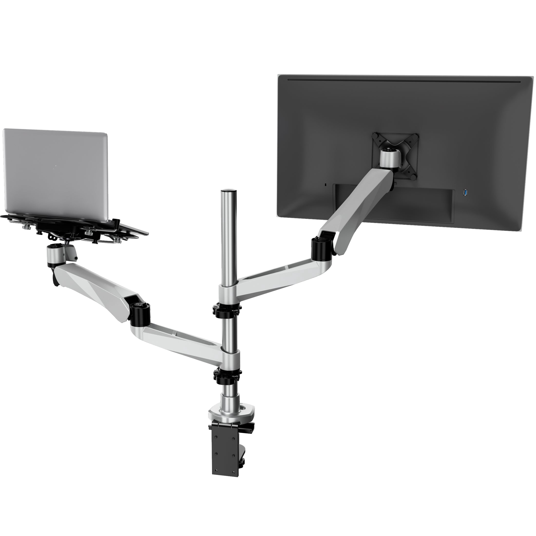 Clix Series Full Motion Single Monitor and Laptop Mount with Cooling Fan