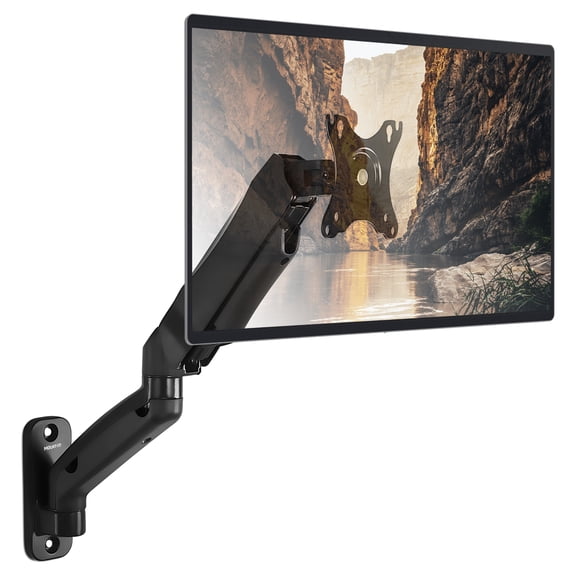Mount-It! Gas Spring Arm Wall Mount for 13-32 Inch Screens, Black