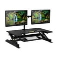 thumbnail image 1 of Mount-It! MI-7934 22"W Standing Desk Converter With Dual-Monitor Mount, Black, 1 of 7