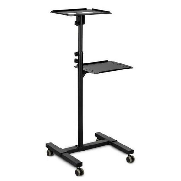 Mount-It! MI-7943 Steel Electronic Stand for Laptop & Projector, Black