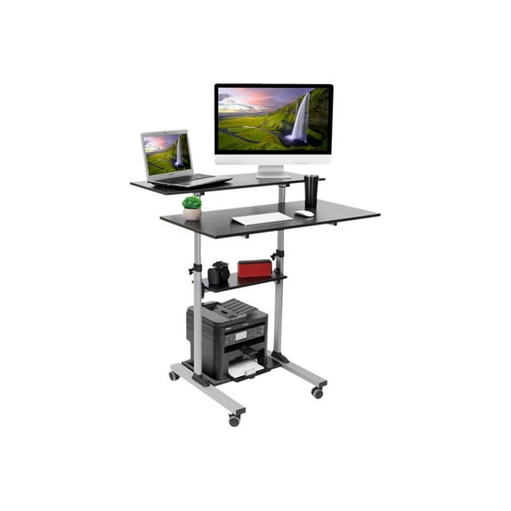 Mount-It! Mobile Computer Desk | Height Adjustable