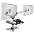 thumbnail image 1 of Mount-It! Monitor and Laptop Desk Stand, Fits Two Computer Monitors and One Laptop, Up To 27 Inch Monitors and 17 Inch Notebooks, Full Motion with Vented Tray (MI-75821), 1 of 5