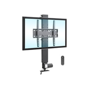 Mount-It! Motorized Lift Hideaway, TV Mount, Fits 48" Screens, 77 lbs. Capacity, Remote Control, Mounts Behind Cabinet