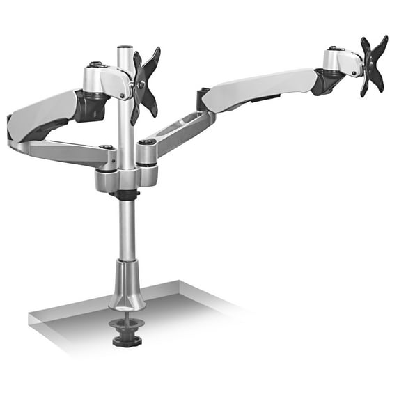 Mount-It! Mounting Arm for Monitor, Flat Panel Display, Silver, TAA Compliant
