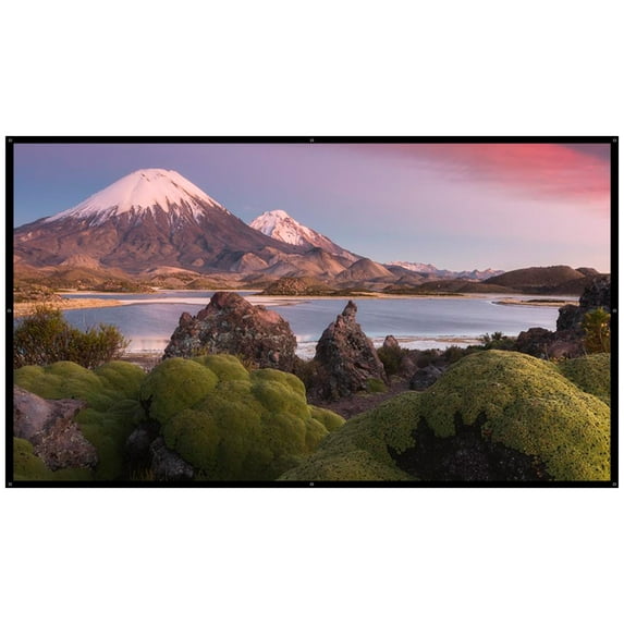 Mount-It! Portable 100" Projector Screen Foldable Anti-Crease Screen for Indoor and Outdoor Projection