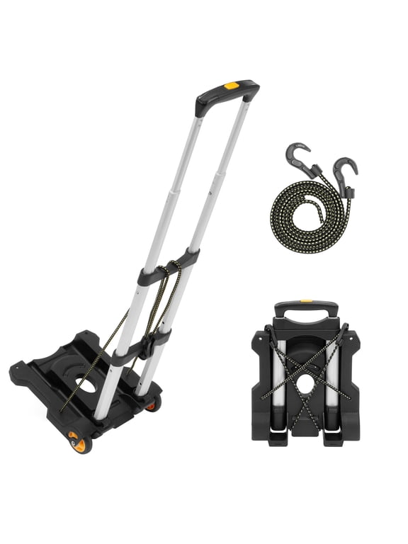 Premium Folding Luggage Cart, 77 LBS Capacity