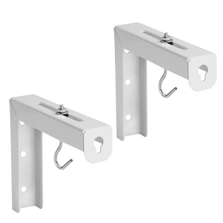 Mount-It! Projector Screen Wall Mount L-Brackets | Wall Hanging Bracket For Home Projector and Movie Screens | 1 Pair