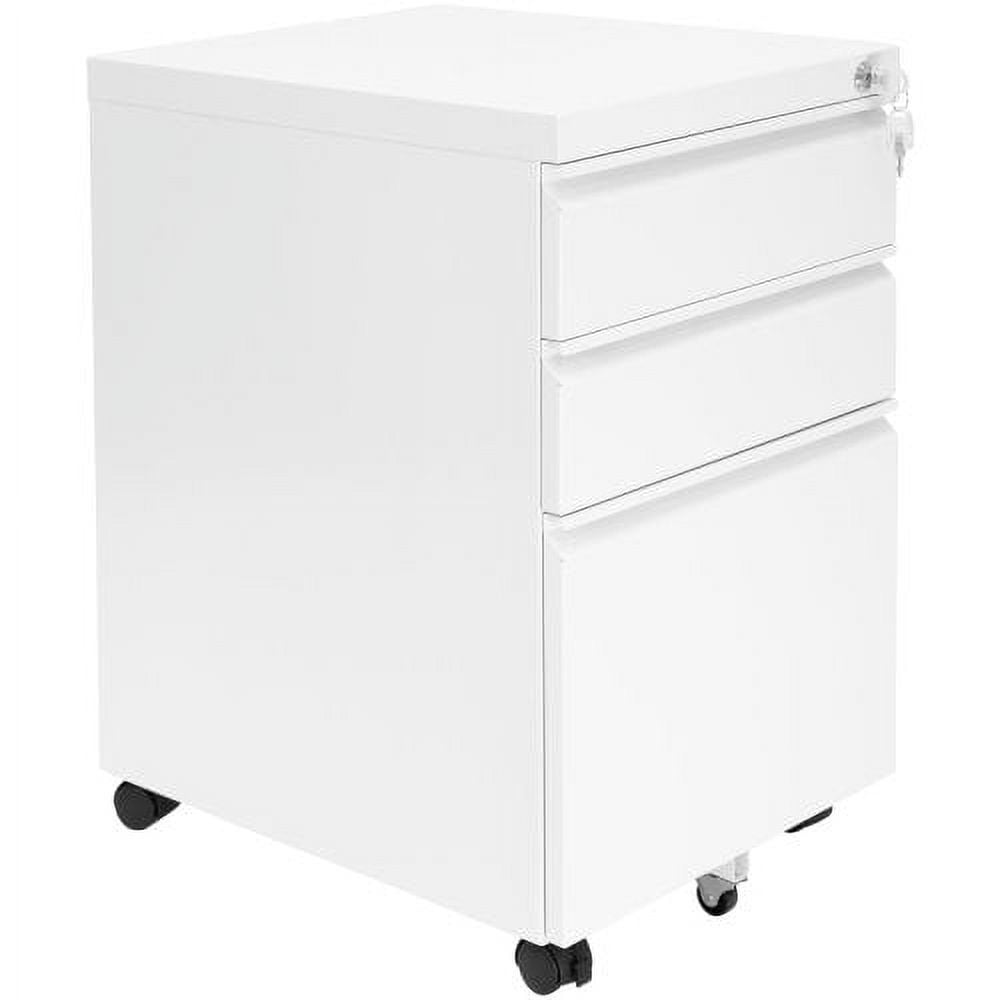 STANI Mobile File Cabinet 3 Drawer Metal Storage Filing Cabinet