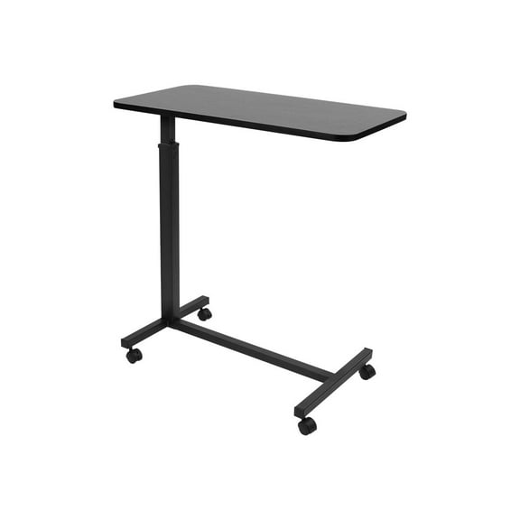 Mount-It! Rolling Over Bed Table With Casters , Laptop Desk,  Black