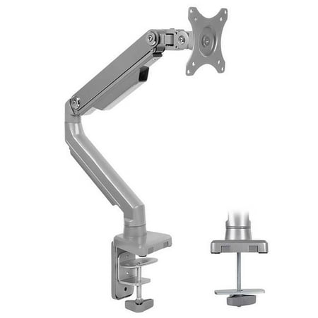Mount-It! - Single Monitor Desk Mount - Silver