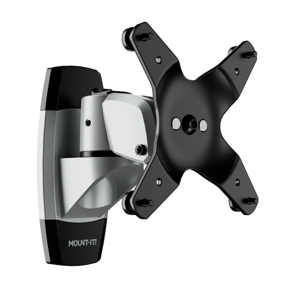 Mount-It! Single Monitor Wall Mount | Fits 13-34 Inch Monitors | TAA Compliant | Silver