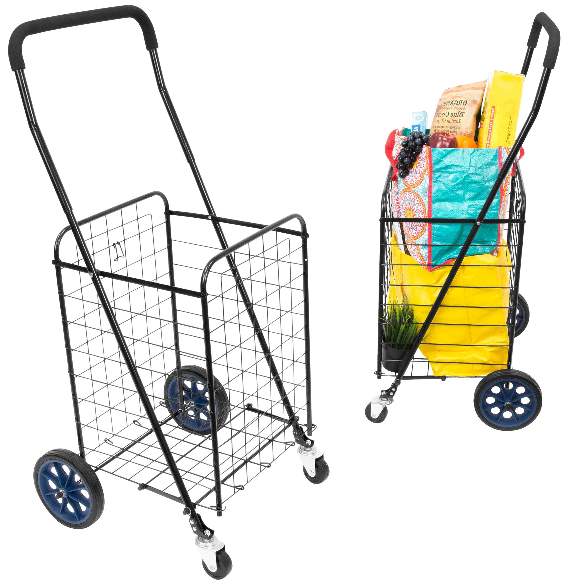 SSWBasics Mini Shopping Cart - 100 Pound Weight Capacity