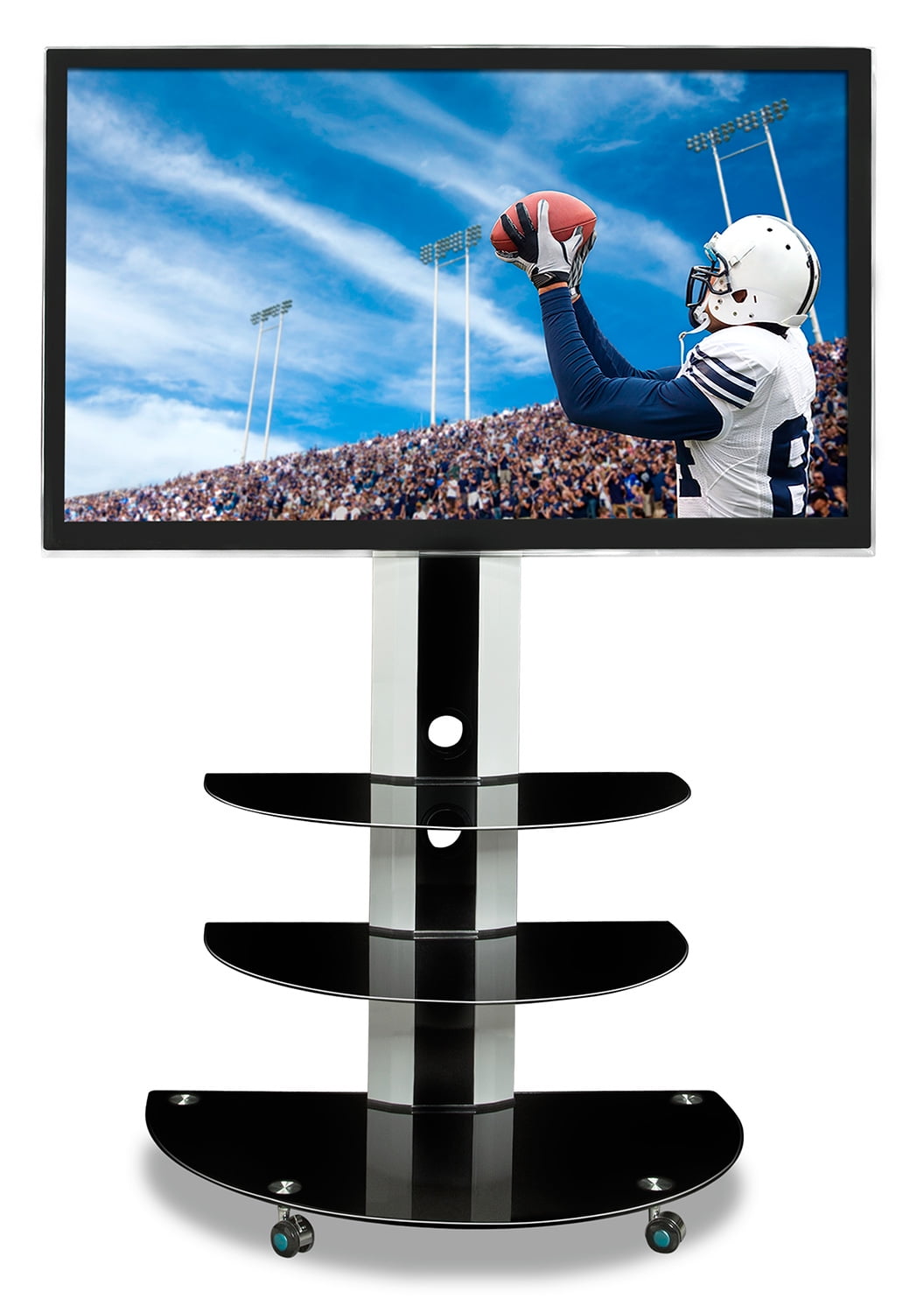 Mount-It! Speaker Stands for Home Theater 5.1 Channel Surround Sound System Satellite Speaker