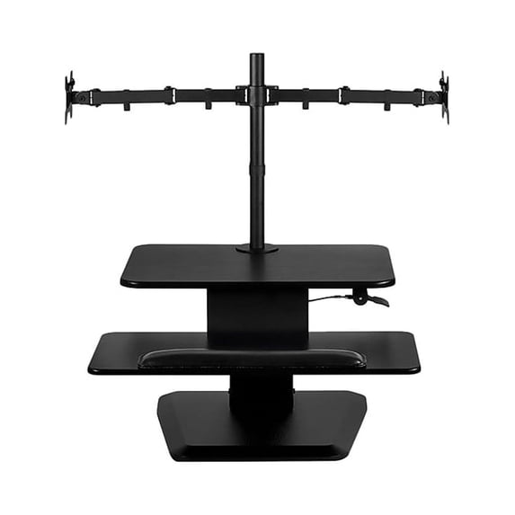 Mount-It! Standing Desk Converter with Dual Monitor Mount Aluminum MI-7914