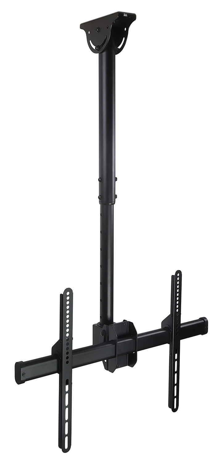 Mount-It! TV Ceiling Mount Bracket | Adjustable Height Full Motion | Fits 40-75 inch TVs, Size: 30 x 14.5 x 6 Inches, Black