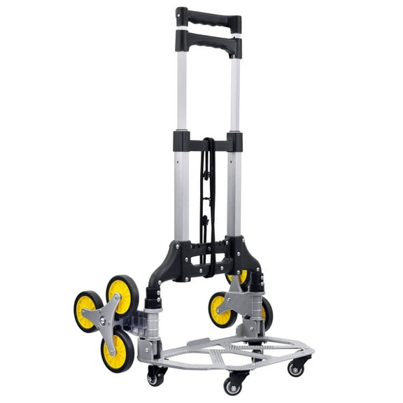 Mount-It! Tri-Wheel Stair Climber Hand Truck with Foldable Design