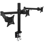 Mount-It! Triple Monitor Desk Mount | Fits 13-24 Computer Screens | Full Motion