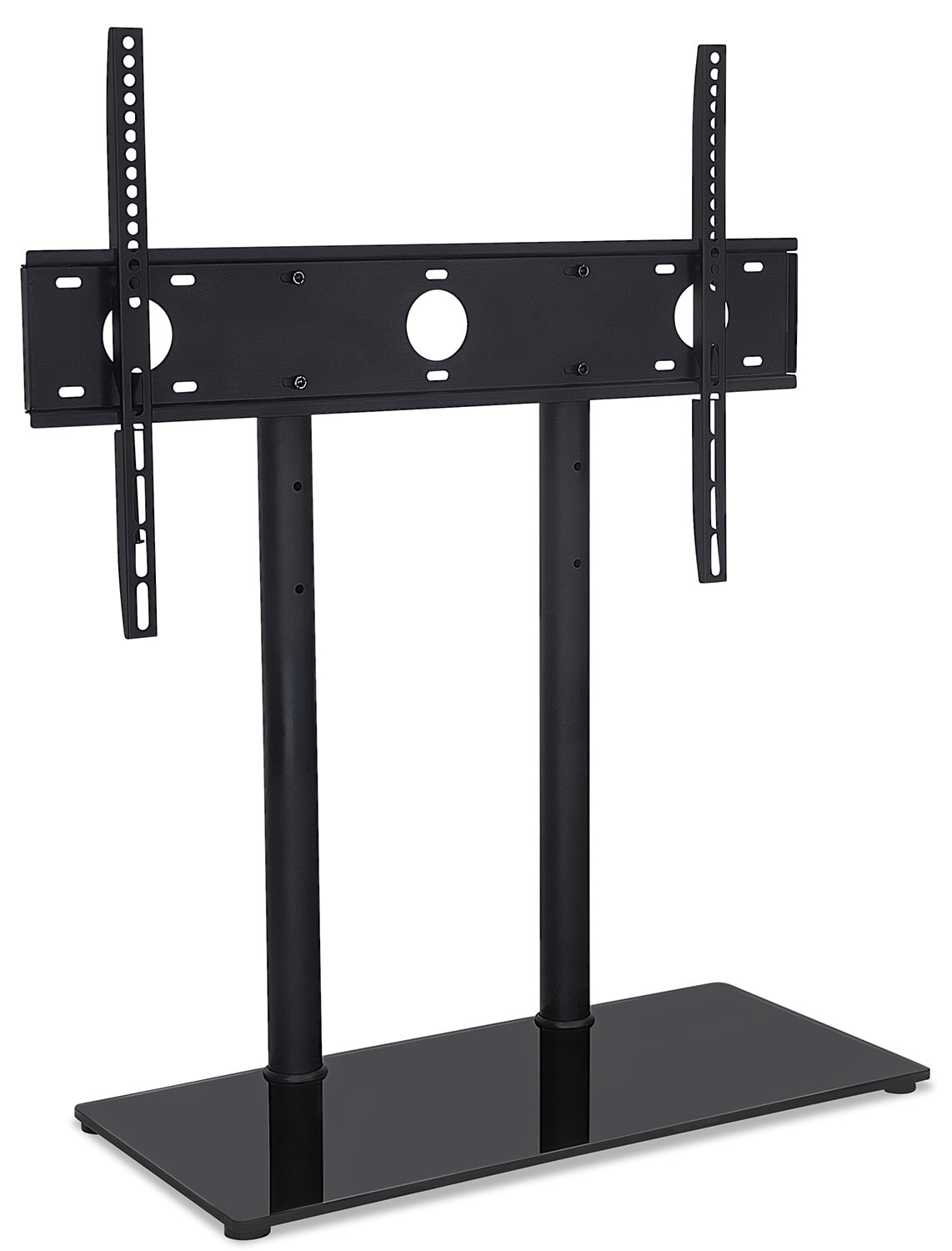 MountIt! Universal Height Adjustable Tabletop TV Stand with Tempered