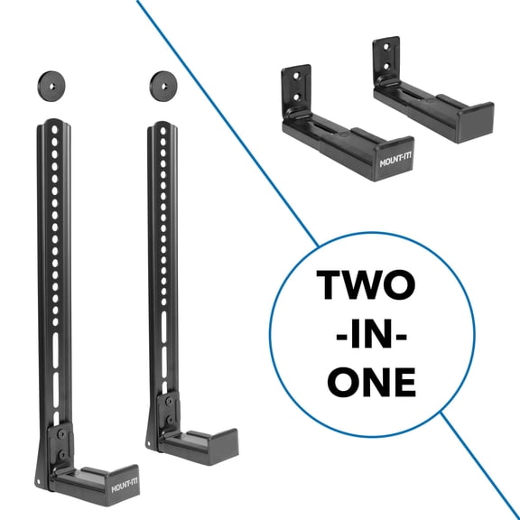 Mount-It! Universal Soundbar Mount Brackets for TV VESA and Wall Installation