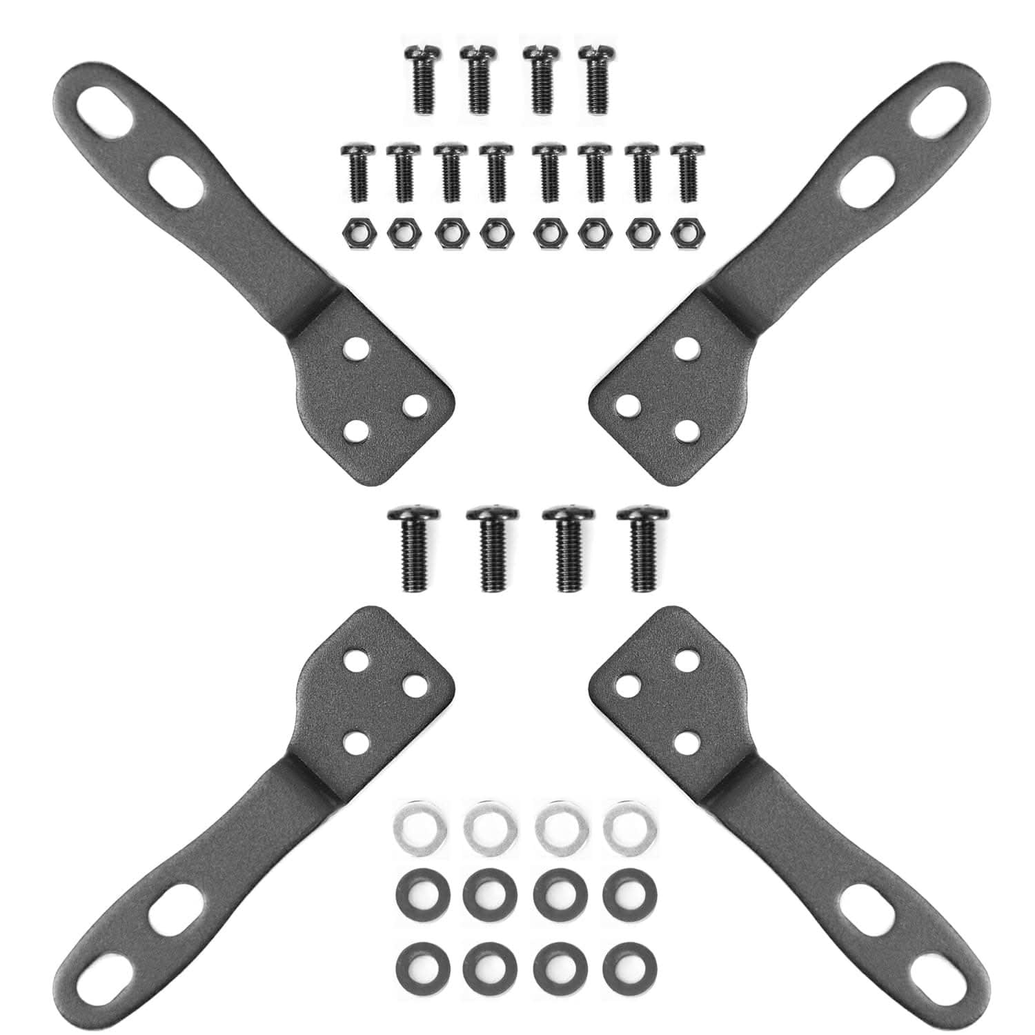 Mount-It! VESA Mount Adapter Kit, TV Wall Mount Bracket Adapter Converts 75x75 and 100x100 mm Patterns to 200x100 and 200x200 mm, Fits Most 23 inch to 42 inch TV's and Monitors, Hardware Included