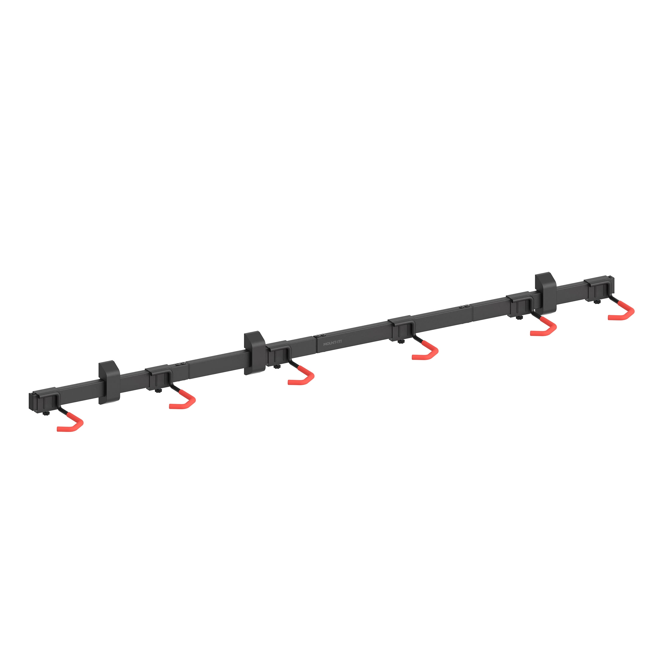 Heavy-Duty Black Steel Wall Mount Bike Rack for 6 Bikes