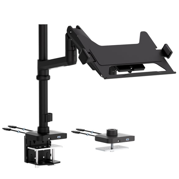 Mount-It! Laptop Mount with Pole and Gas Spring Arm
