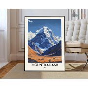 Mount Kailash Poster, Mount Kailash Wall Art, Mount Kailash Print, Mount Kailash Photo, Mount Kailash Poster Print, Mount Kailash Tibet, Poster Only