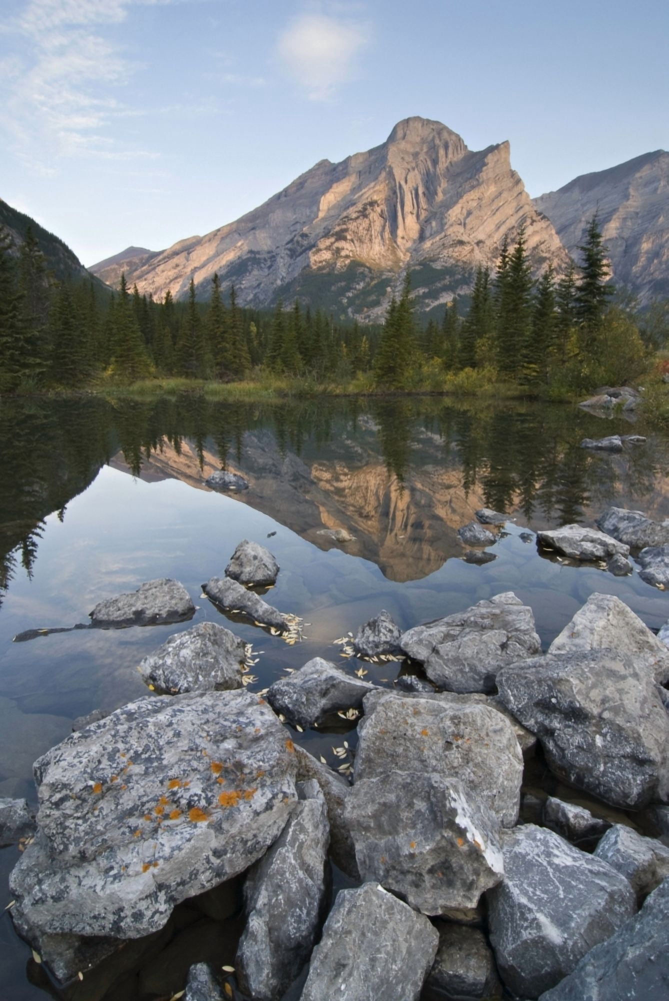 Mount Kidd Kananaskis Alberta Canada Canvas Art - Philippe Widling Design Pics (11 x 17)