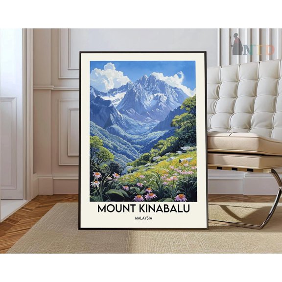 Mount Kinabalu Sabah Poster , Poster Print Only
