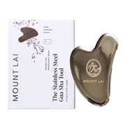Mount Lai Stainless Steel Gua Sha Facial Tool – The Element of Refinement – Professional Grade Steel Face Sculpting Tool for Lymphatic Drainage, Puffiness Reduc