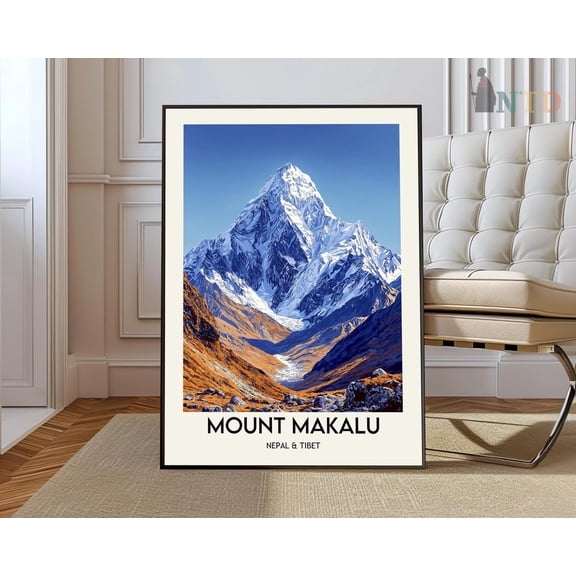 Mount Makalu Himalayas Poster Unframed Paper Print