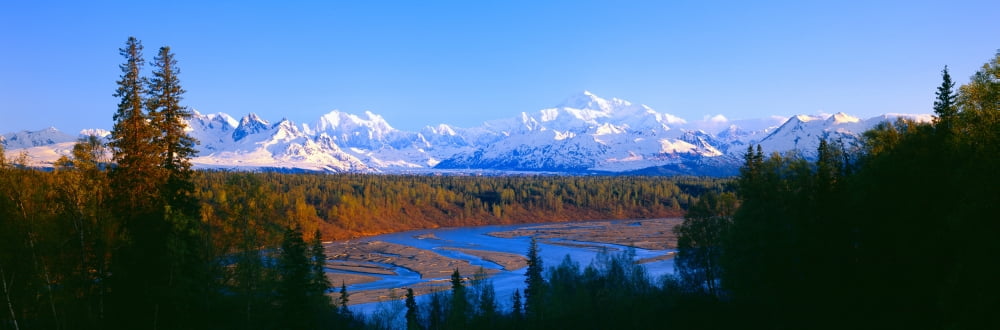 Mount McKinley Alaska Canvas Art - Panoramic Images (27 x 9)