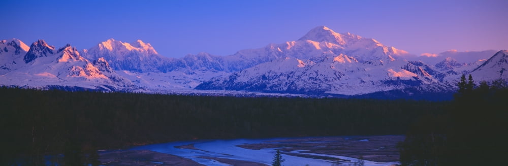 Mount McKinley Alaska Canvas Art - Panoramic Images (36 x 12)