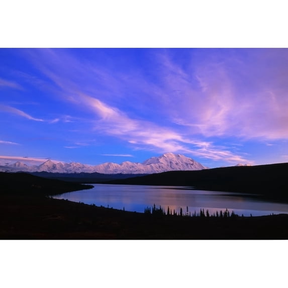 Mount McKinley and Alaska Range reflected in Wonder Lake at sunrise; Alaska United States of America by Tom Soucek /