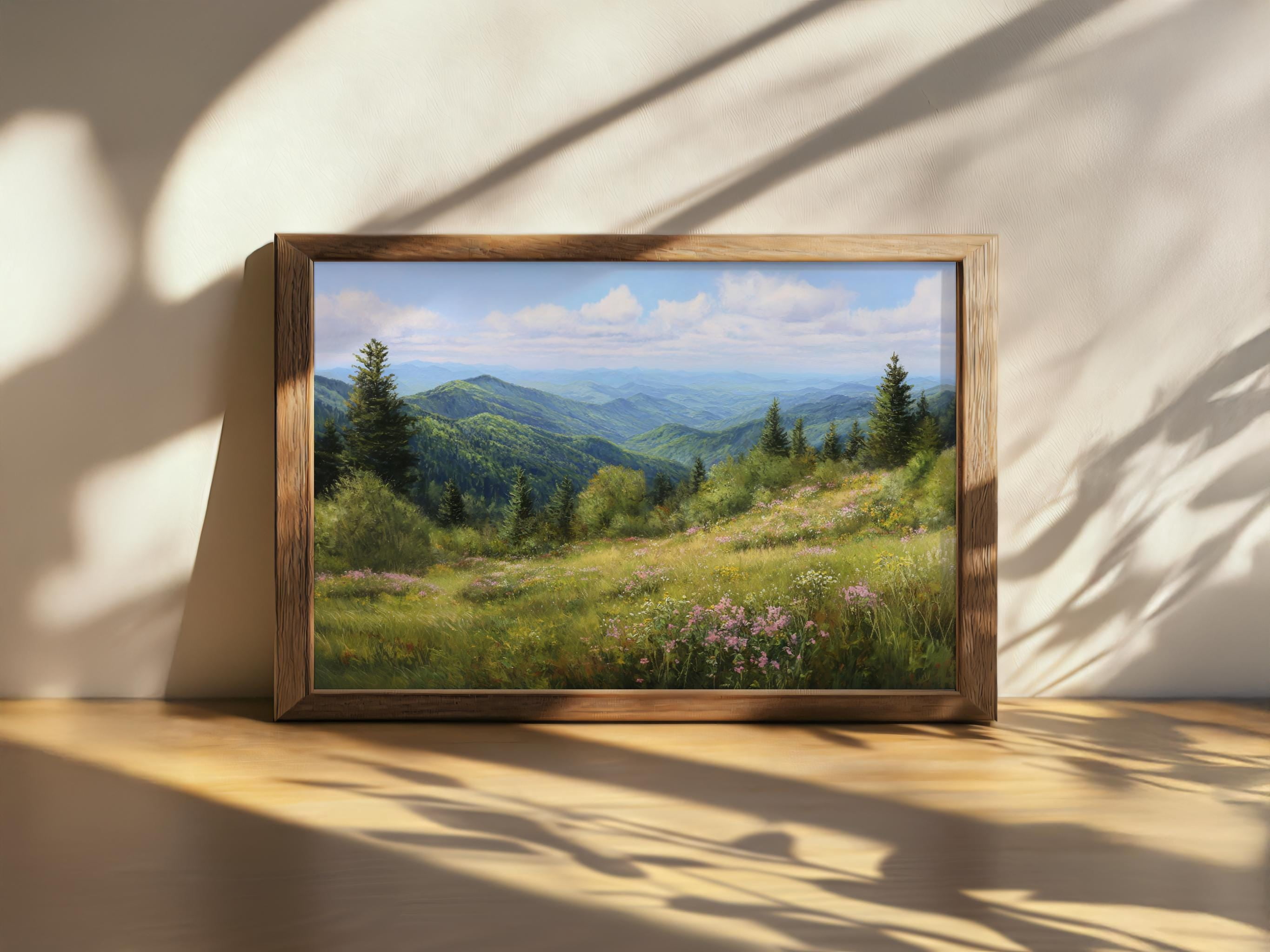 Blue Ridge Poster Mount Mitchell Blue Ridge Parkway North Carolina Mountain Forest ...
