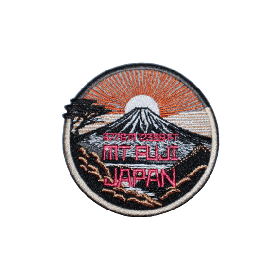 Mount Mt. Fuji Japan Japanese Mountain Nature Forest Iron On Travel Patch